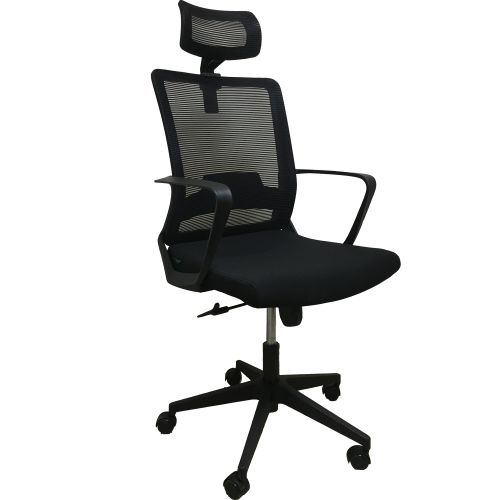 Chairs R Us Ergonomic High-back Office Chair Mesh Back And Fabric Seat