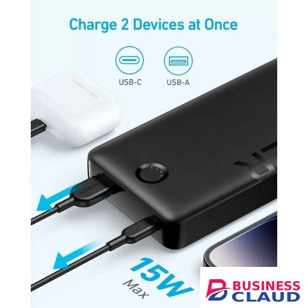 Anker 20K 15W Power Bank – Fast Charging, 20000mAh Capacity