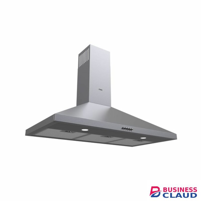 MIKA MHP912BX Chimney Hood, Pyramid, 90cm, Push Button, S.S