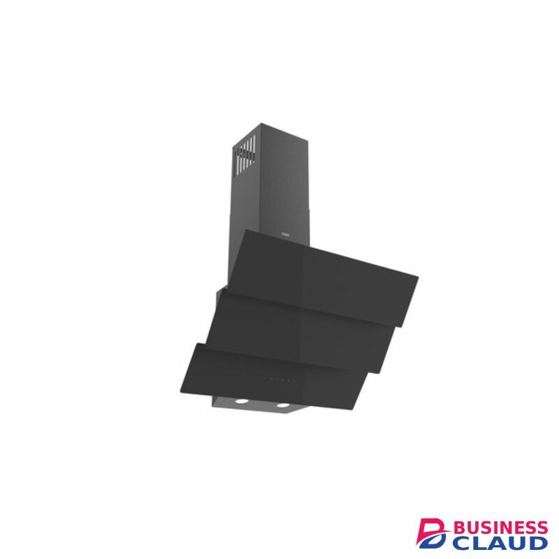 MIKA MHA652T3GB Chimney Hood, Angled, Tripple Glass, 60cm, Touch Control, Black