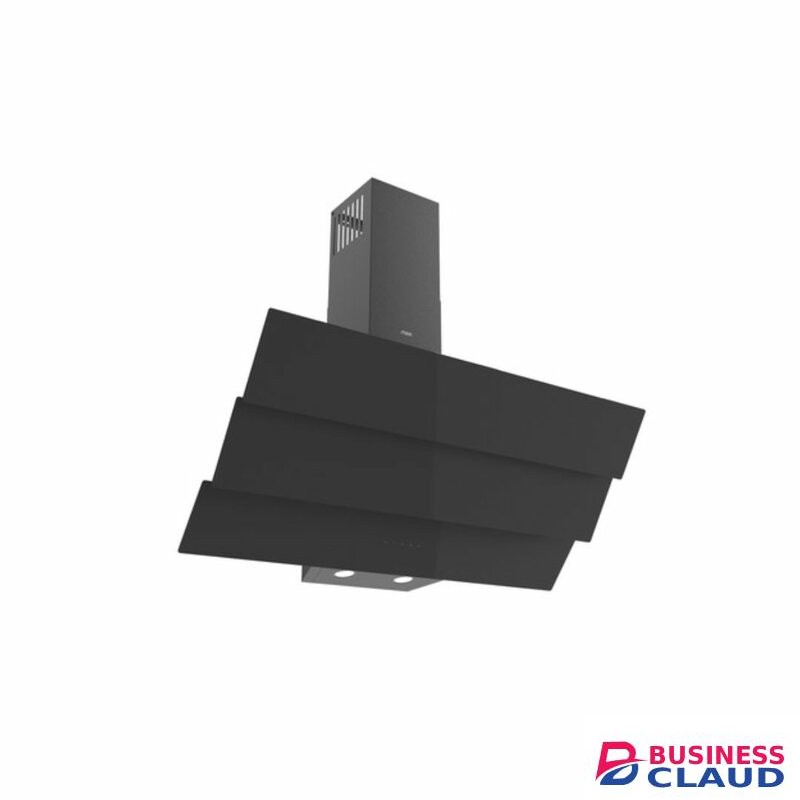 MIKA MHA952T3GB Chimney Hood, Angled, Tripple Glass, 90cm, Touch Control, Black