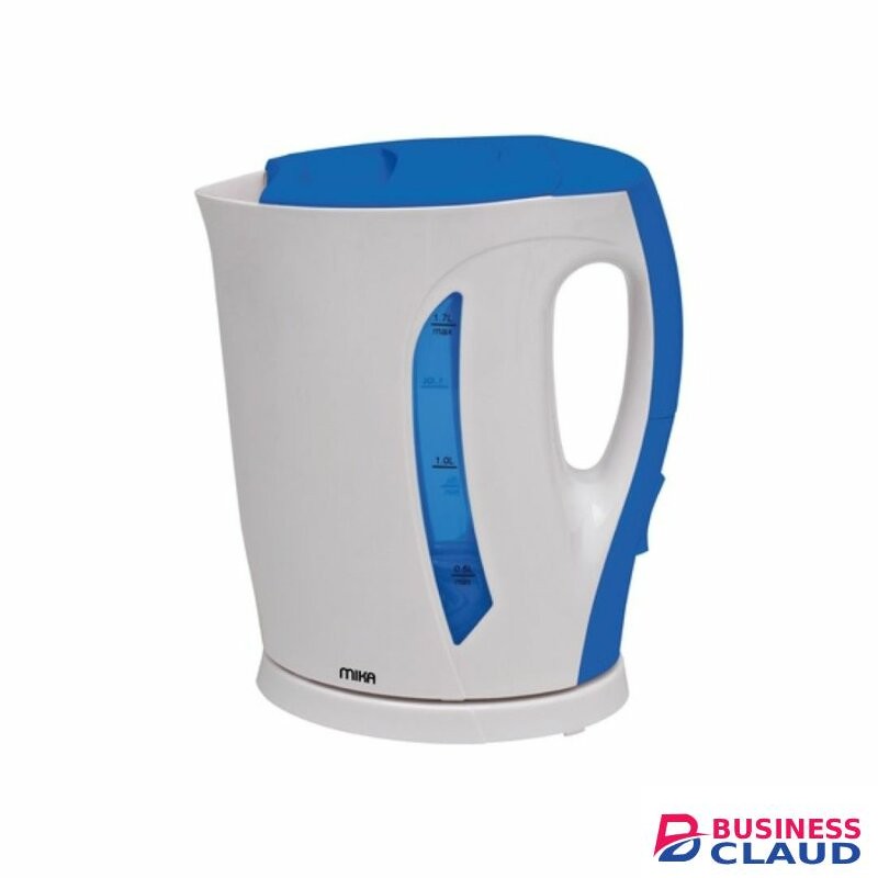MIKA MKT1101 Kettle (Electric), Plastic, 1.7L, Cordless, White & Blue