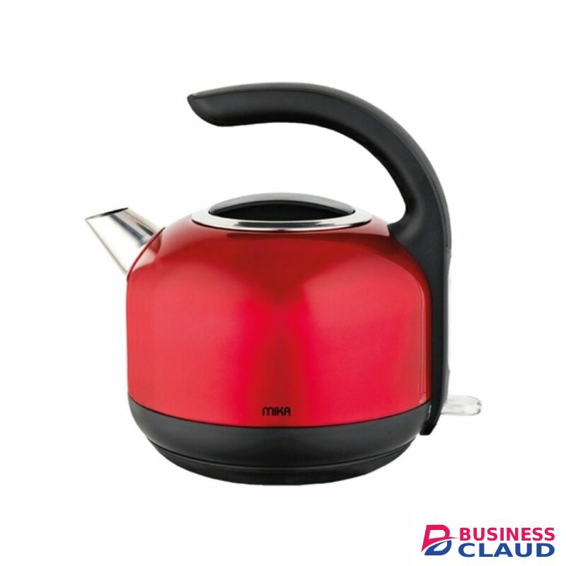 MIKA MKT2402 Kettle (Electric), Stainless Steel, 1.7L, Cordless, Red