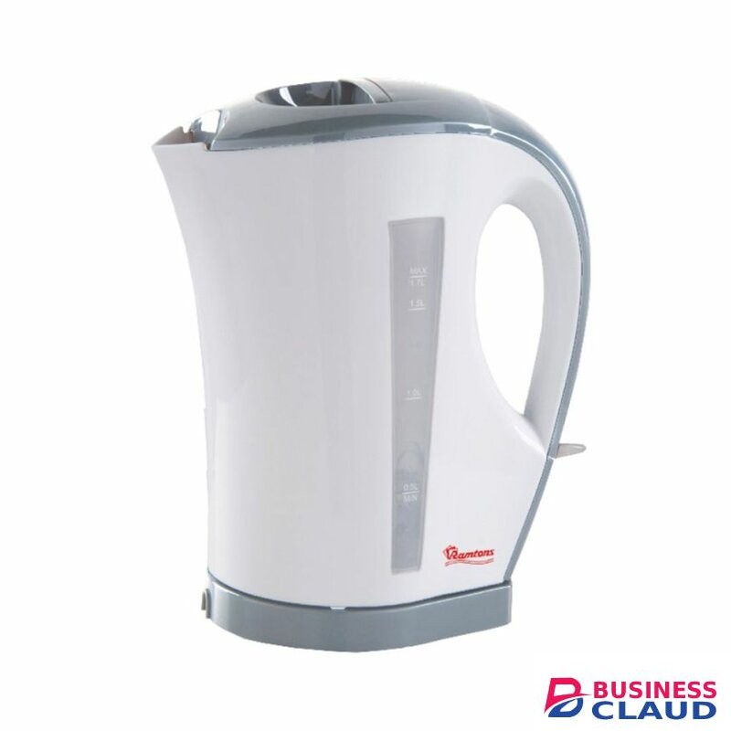 RAMTONS RM/263 CORDLESS ELECTRIC KETTLE 1.7 LITERS WHITE AND GREY