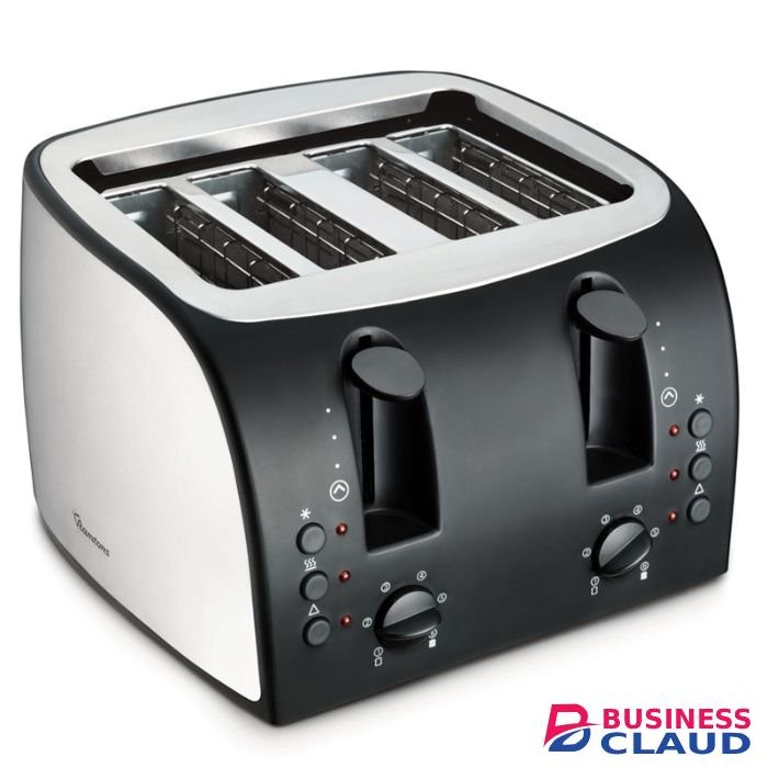 Ramtons 4 SLICE POP UP TOASTER STAINLESS STEEL- RM/195