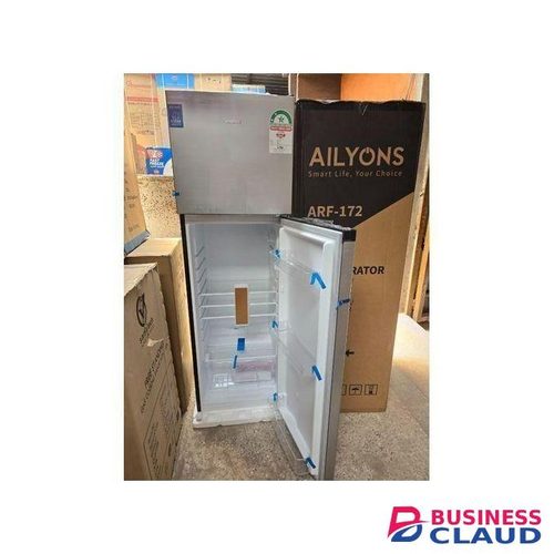 AILYONS Double Door Refrigerator/Fridge Top Mounted Freezer, 168L