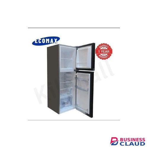 Ecomax Fridge BD-138 3-star rating double door 138L Refrigerator-Black