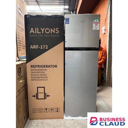 AILYONS Double Door Refrigerator/Fridge Top Mounted Freezer, 168L Capacity, 5Yrs Warranty on Compressor, 1Yr Warranty