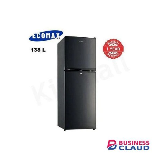 Ecomax 138L Double Doors Fridge + Freezer BCD-138 + Energy Saving Household Applicances Refrigerator