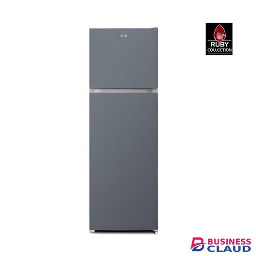Mika No Frost Refrigerator 255Ltr Double Door Refrigerator Top Mounted Freezer Dark Silver 3D Cooling Multi Air Flow 2 Star High Energy Saving - 2yr Warranty