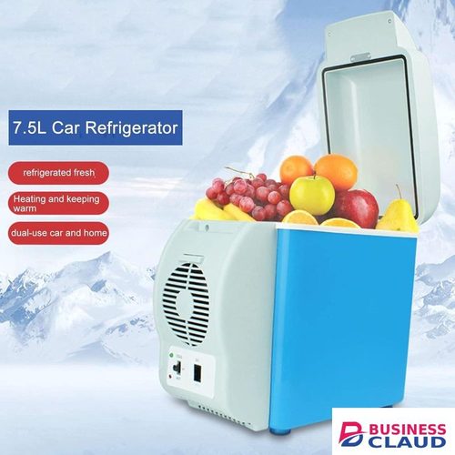 7.5l Car Refrigerator, Mini Portable Car Fridge Car Cooler, Strap Cup Holder Design, Small Fridge, Skincare Fridge, For Warmer And Cooler Dual Use