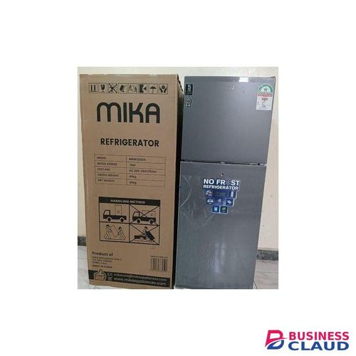 MIKA202Ltr No Frost Double Door Refrigerator Top Mounted Freezer Frost Free 3D Cooling Deodorizer-Smell Buster Dark Matt Energy Saving 2Yr Warranty+Fridge Guard