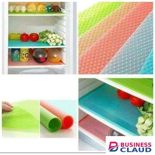 4pcs Coloured Fridge Mats Pvc Waterpoof