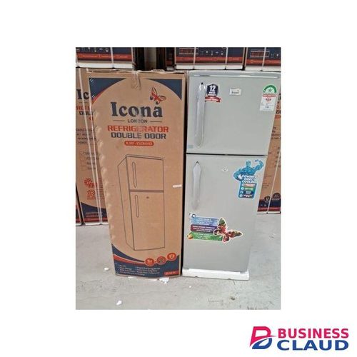 ICONA 138 litres double door refrigerator with handle