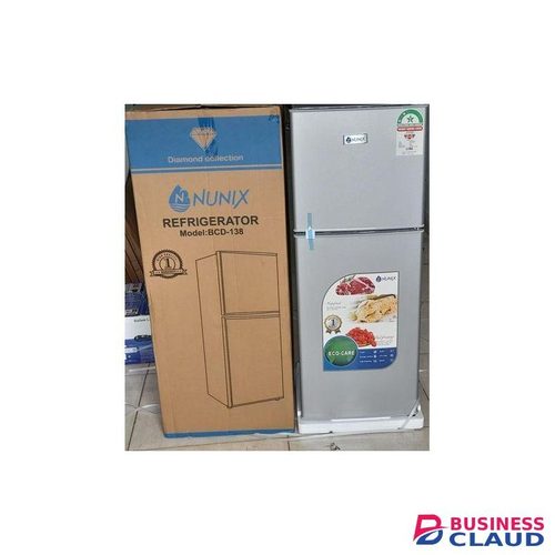 Nunix 138L Large Capacity Double Door Refrigerator