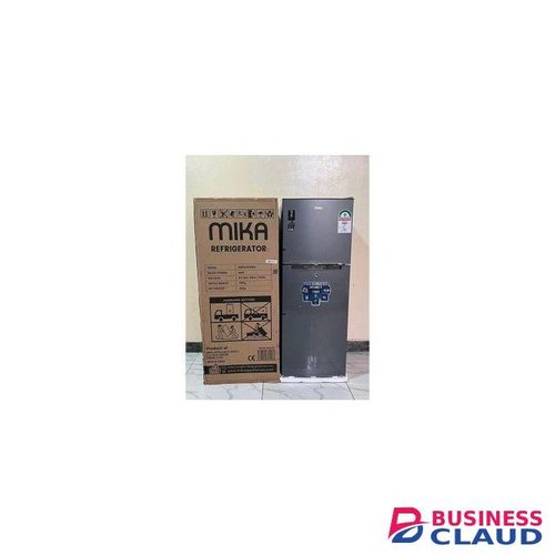 Mika 138L Double Door Refrigerator Top Mounted Freezer 2 Star Energy Rating Direct Cool Deodorizer-Smell Buster - INOX LINE BRUSH
