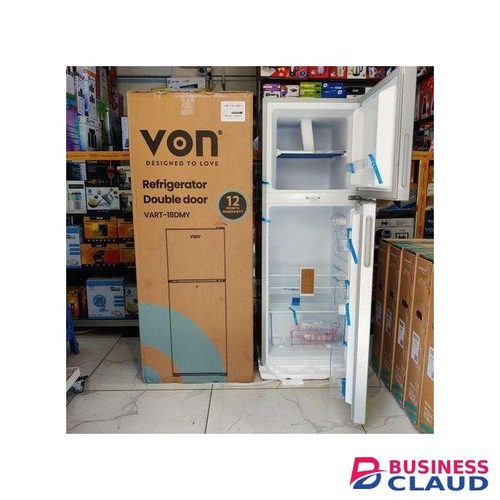 Von Hotpoint 138L Double Door Refrigerator -Silver