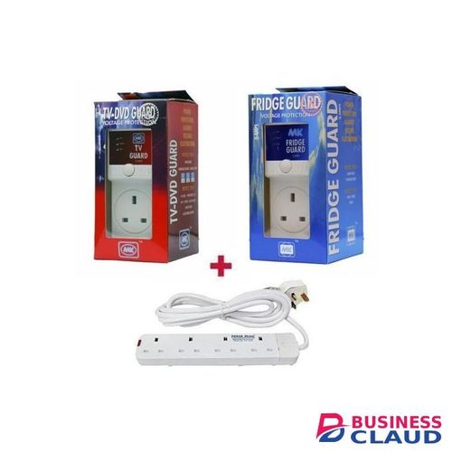 FRIDGE& TV GUARD/SURGE PROTECTORS +FREE POWER EXT