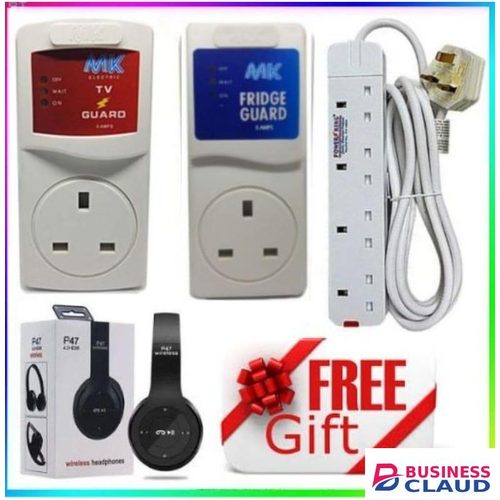 MK TV Guard + Fridge Guard +Free 4 Way Extension & Headsets