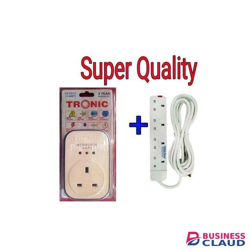 Tronic Fridge Guard 13Amps Rated plus free 4 Way Extension