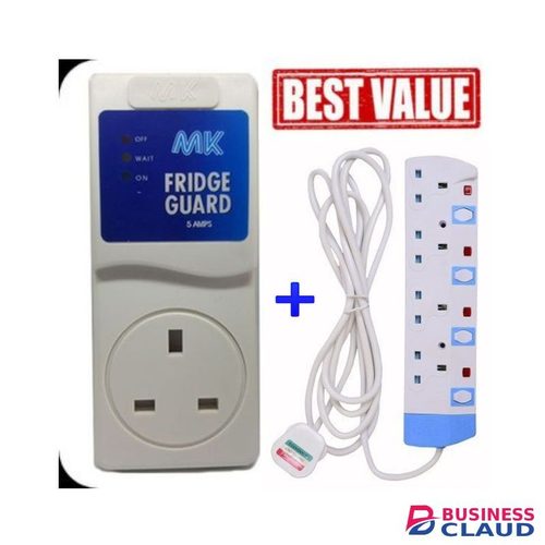 MK Fridge Guard-Voltage Stabilizer+4Way Extension