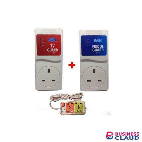 MK TV & Fridge Guard + 2 Way Socket Extension