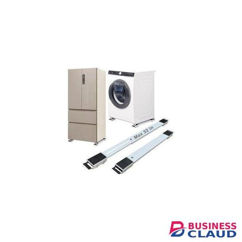Pair adjustable Fridge Stand Washing machine Cooker Stand with lockable wheels