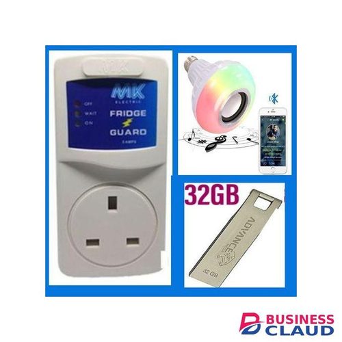 MK FRIDGE GUARD+ Music Bulb + 32 Gb Flash Disk
