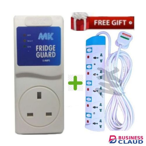 MK Fridge Guard -white+Free 5 -way Extension Cable