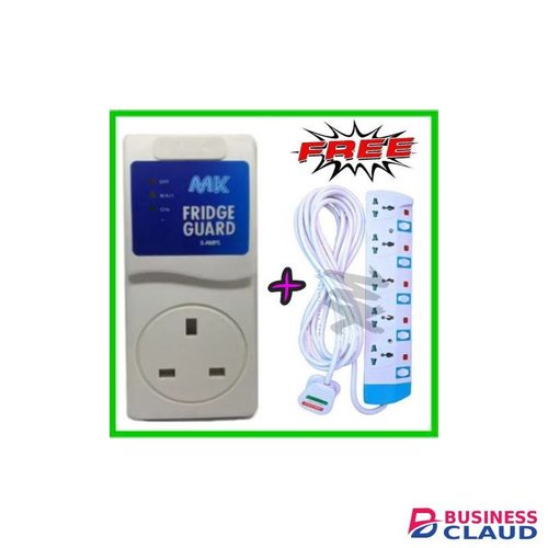 MK Fridge Guard Mk-Voltage Stabilizer + Free 5 Way