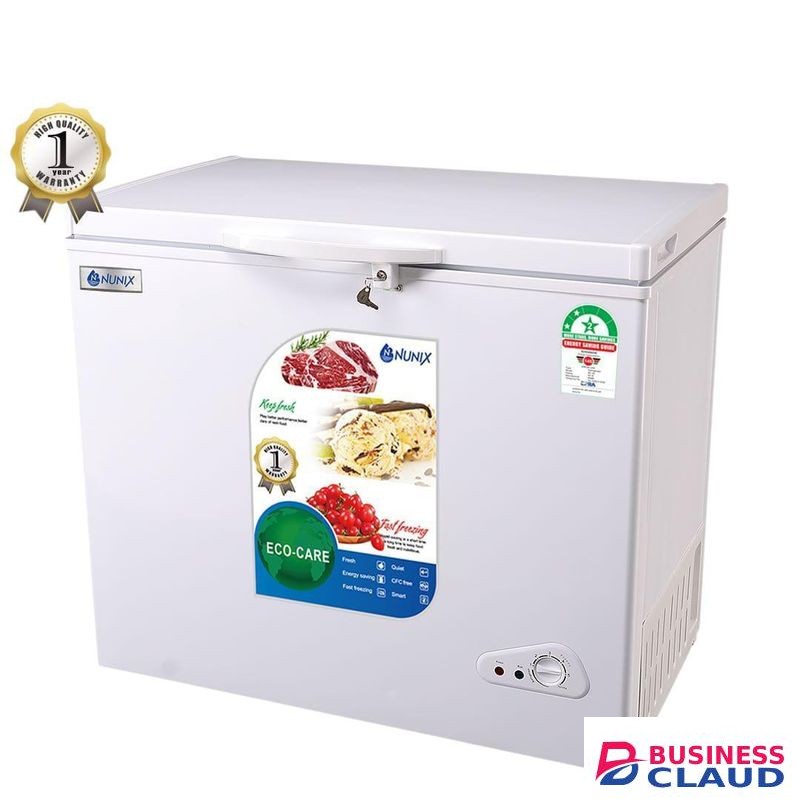 Nunix Large Capacity Chest Freezer with Ecocare and Energy Saving Technologies/ Deep Freezer Ecorecare