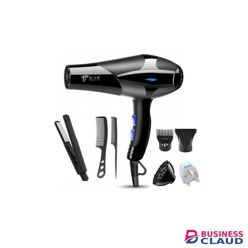 Deliya Hair Blow Dryer Hair Dryer Hair Straightener+7 Gifts