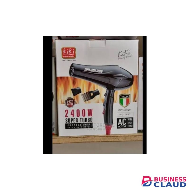 Kiki Professional Salon Hair Dryer 1800W with Afro Comb NG-1800 Hair Dryer (1800 W, Black)