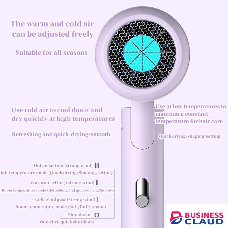 Hair Blow Dryer 1200W Hair Dryer Electric Hair Straightener Brush Straightener Comb.