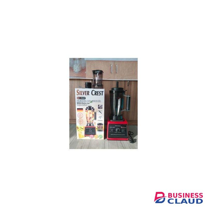SILVER CREST Blender 4L 2in1 Commercial Blender With Grinder Big Capacity 10000Watts Power Bank Commercial Blender Multiple Purposes Powerful Commercial Blender