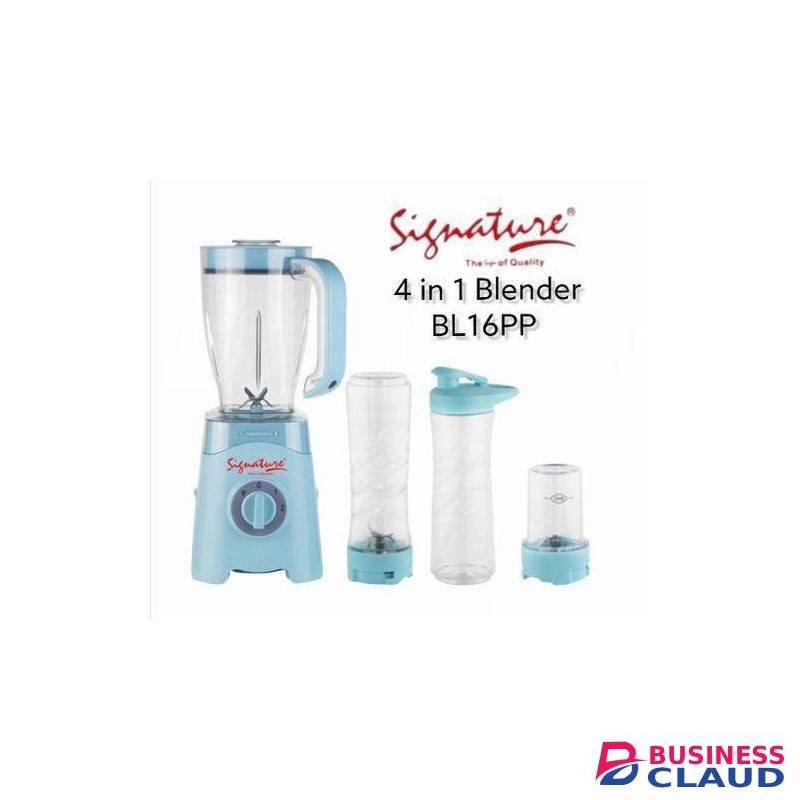 Signature 4 In 1 Blender With Grinder And Portable Mini Blender