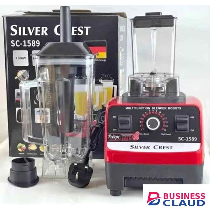 Hospitality Silver Crest Blender High Performance Power Blender For Kitchen Professional Blender Smoothies Mixer Maker