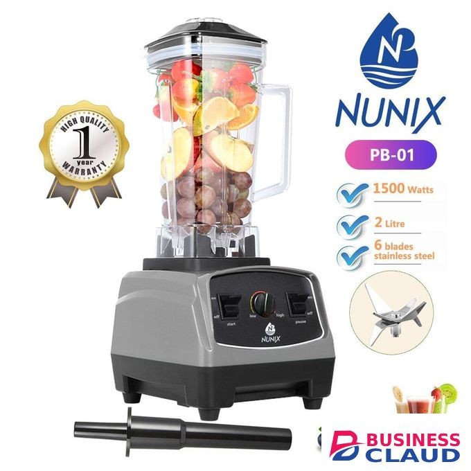 Nunix Nuni.. Blender, Professional Blender High Speed PB-01 Not for Commercial Use - Gray