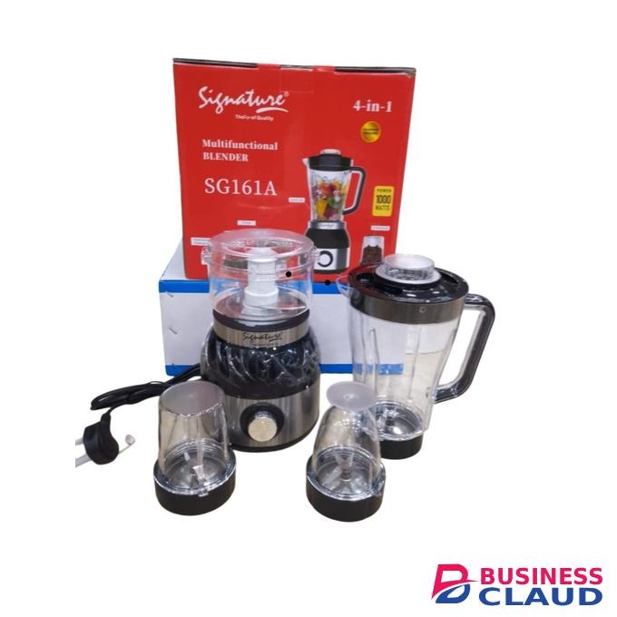 Signature Multifunctional Blender – 4-in-1 High-Speed Blender for Smoothies, Juices, Grinding, and More – Durable, Powerful & Easy to Clean