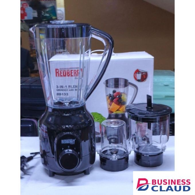 Redberry Versatile 3 in 1 Blender – Blender, Grinder & Chopper in One, Affordable Offer