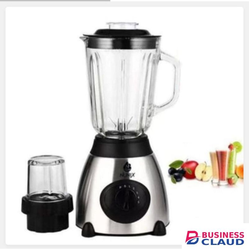 Nunix Pro Blender, AK-500 Powerful 2 in 1 Blender with Glass Jar – 1.5L