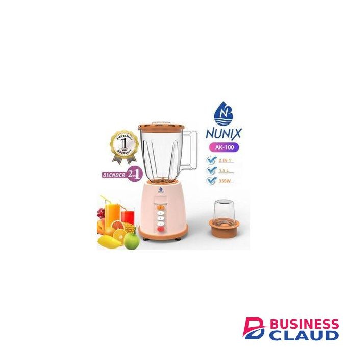 Nunix 2 In 1 POWERFUL Blender With Blender jug & Grinding Machine 1.5 Ltrs - Quality