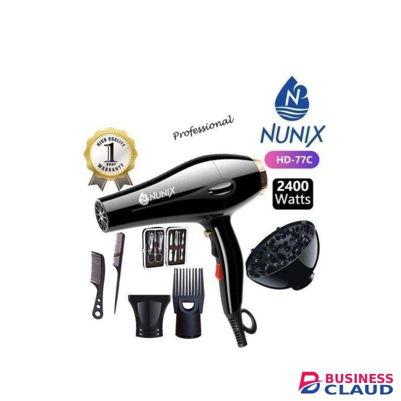 Nunix HD-77C Professional Hair Dryer 2400W Or Blow Dry