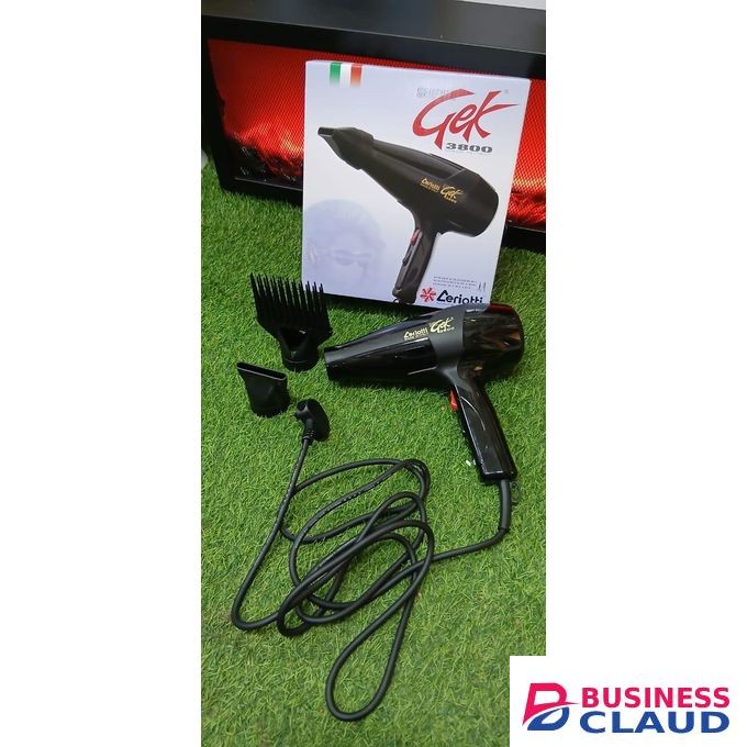 Ceriotti Super GEK 3000Ceriotti Super GEK 3000 Blow Dry Hair Dryer - Black.Hair Dryer - Black.