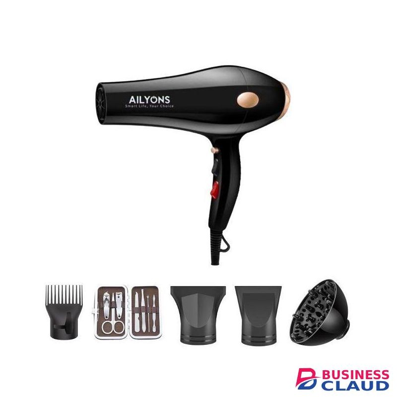 AILYONS P2 Professional,Commercial And Personal Use Hair BlowDry Hair Dryer With Hair And Nail Tools - 2200W (1YR WRTY)
