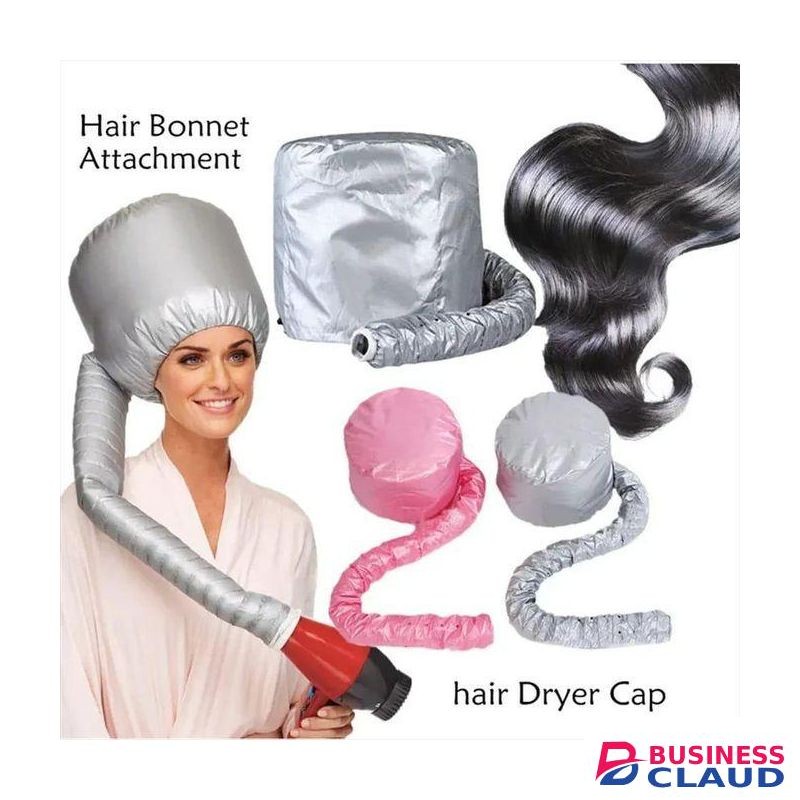 Portable Soft Bonnet Hair Blow Dryer Attachment,Fits All Hair Dryers, Bonnet Hood - Adjustable Hooded Dryer, Hair Salon Heat Cap for Drying, Styling, Curling and Deep Conditioning, Speeds Up Drying Time at Home