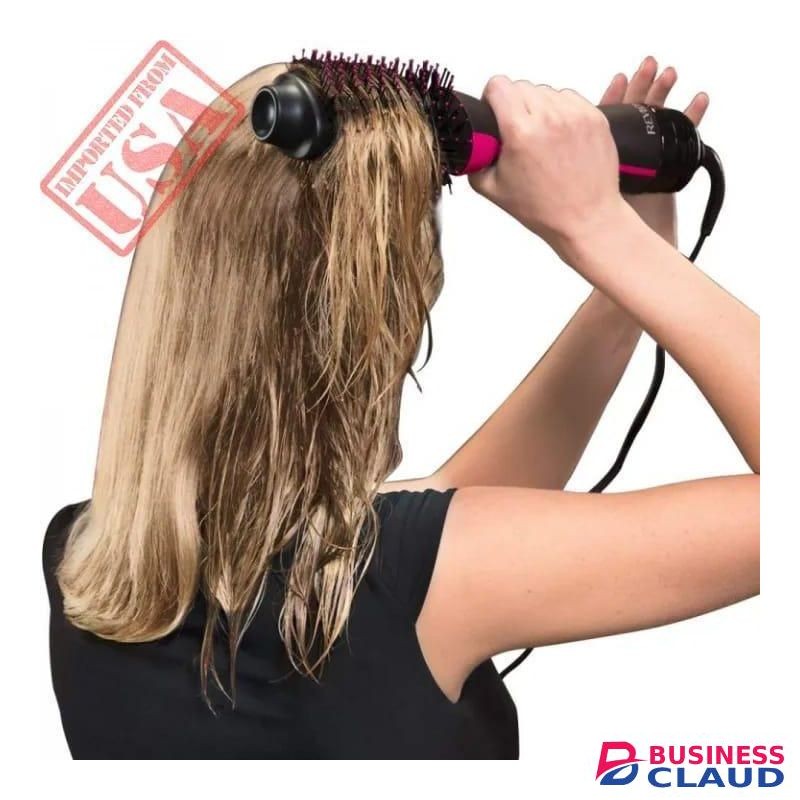 Offer 2 In 1 Hair Dryer Brush And Hair Curler Hot Comb Hair Blower Electric Hot Air Brush Blow Dry and Curler Combo With 3 Heat Setting