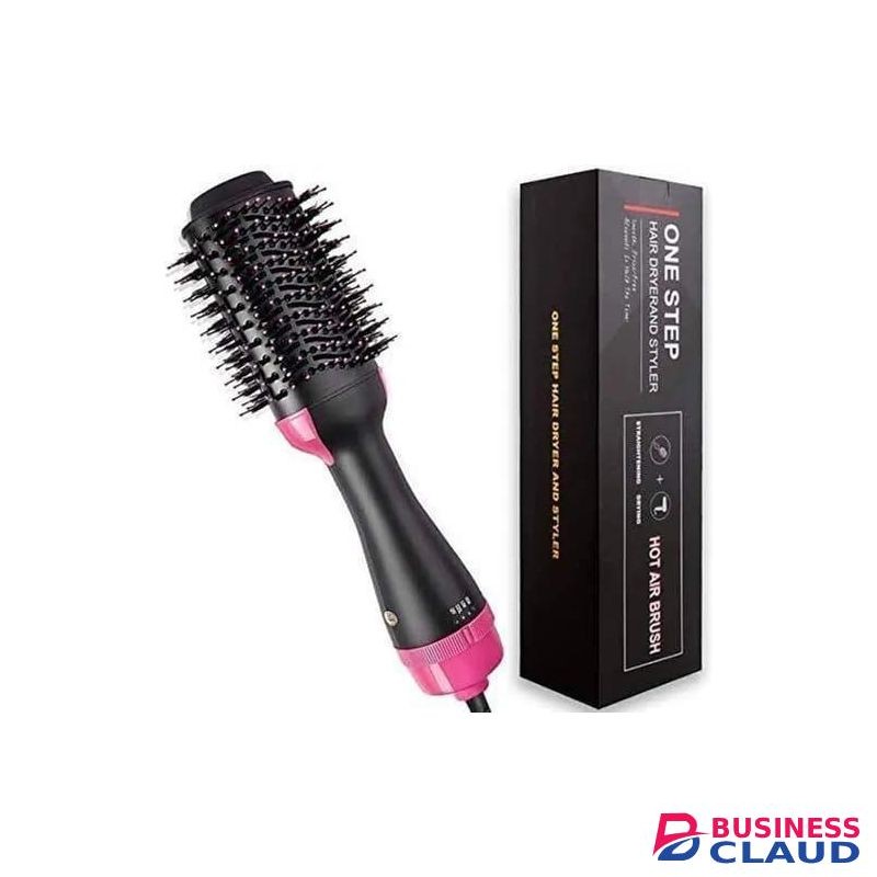 Discounted 2 In 1 Hair Dryer Brush And Hair Curler Hot Comb Hair Blower Electric Hot Air Brush Blow Dry and Curler Combo With 3 Heat Setting