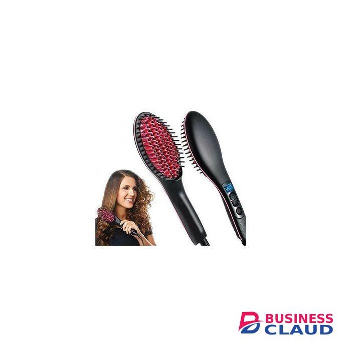 Simply Straight Hot Comb Blowdry Hair Straightener Brush Electric Hand Hair Blow Dryer Black