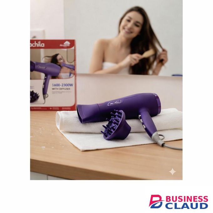 Premier High Power Electric Hair Dryer With Diffuser, Home And Salon Use